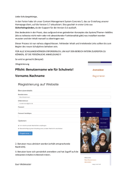 hinweise zur anmeldung - Lene-Voigt