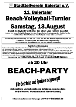 Flyer zum - Stadtteilverein Baiertal