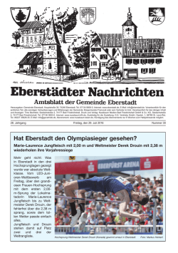 Hat Eberstadt den Olympiasieger gesehen?