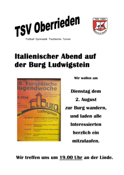 Italienischer Abend auf der Burg Ludwigstein