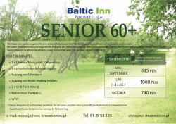 Senior 60+ - Baltic Inn