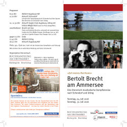 Bertolt Brecht am Ammersee PDF