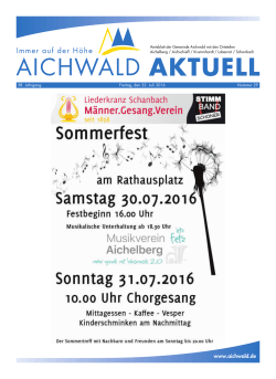 AKTUELL - Gemeinde Aichwald