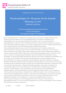 Psychoonkologisches Symposium 2016