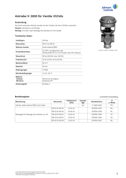 V‐3000 - Johnson Controls