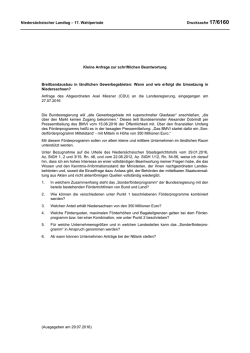 Drucksachen allgemein - Nieders&auml;chsischer Landtag