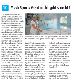 Medi Sport: Geht nicht gibt`s nicht!
