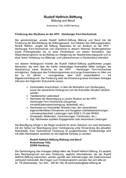 Rudolf Helfrich-Stiftung - Hamburger Fern