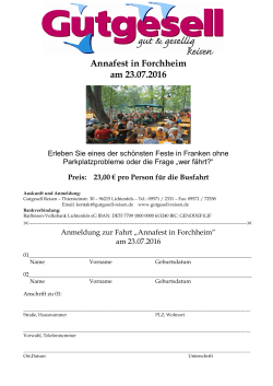 Annafest in Forchheim am 23.07.2016