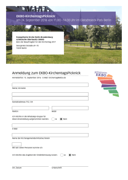 Anmeldung zum EKBO-KirchentagsPicknick - kirchentag2017