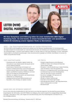 leiter (m/w) digital marketing