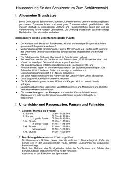 Hausordnung - Hauptschule Munster