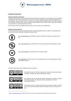 Informationen zu CC-Lizenzen