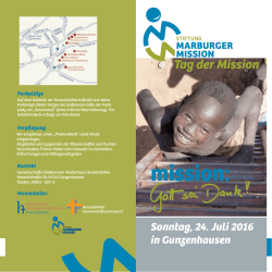 Flyer... - Marburger Mission