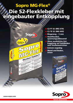 Sopro MG-Flex - Sopro Bauchemie GmbH
