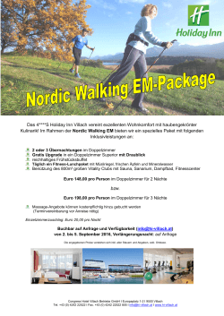 Im Rahmen der Nordic Walking EM b