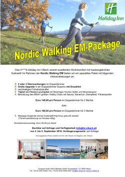 Im Rahmen der Nordic Walking EM b