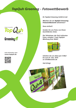 TopQuh Greening - Fotowettbewerb