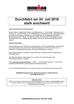 Durchfahrt am 23