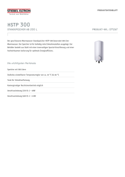 HSTP 300 - Stiebel Eltron