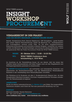insight workshop procurem&euro;nt