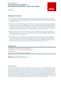 Immobilienresearch Spezial