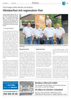 Oktoberfest mit regionalem Flair - Dorf