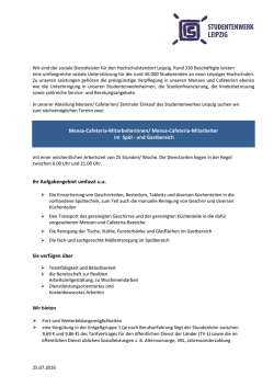 die Stellenausschreibung als PDF