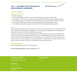 hd 12 &ndash; textarbeit und textbasierte diskussionen in seminaren