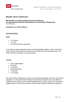 Hauptgang: Kaninchenrollbraten