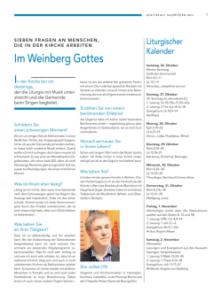 Im Weinberg Gottes