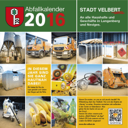 2016: Langenberg und Neviges - Technische Betriebe Velbert