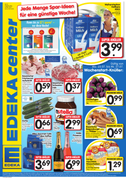 Jede Menge Spar-Ideen f&uuml;r eine g&uuml;nstige Woche!