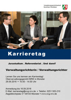 Flyer Karrieretag 2016