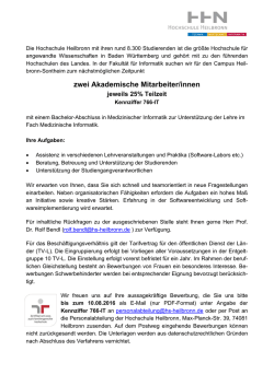 Kennziffer 766-IT - Hochschule Heilbronn
