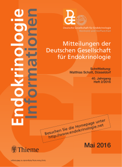 2/2016 - Deutsche Gesellschaft für Endokrinologie