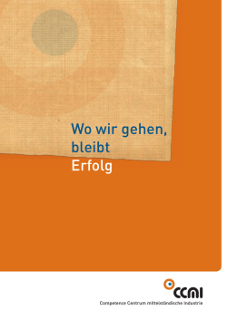 Image-Brosch&uuml;re - Competence Centrum mittelst&auml;ndische Industrie