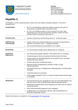 Hepatitis C - Bodenseekreis