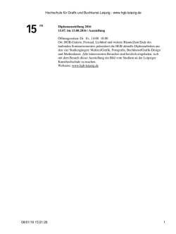 Hochschule f&uuml;r Grafik und Buchkunst Leipzig - www.hgb