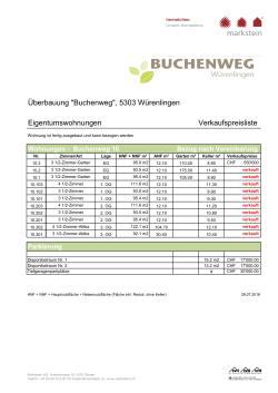 Überbauung "Buchenweg", 5303 Würenlingen