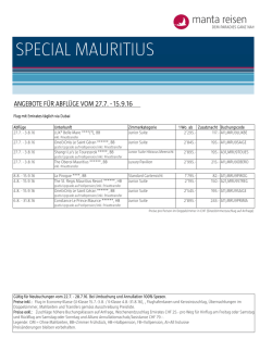SPECIAL MAURITIUS