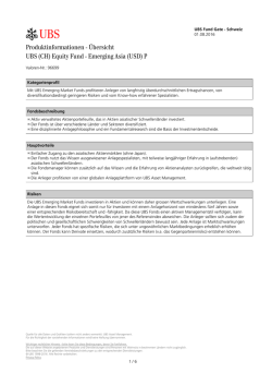 (USD) P - UBS Fund Gate