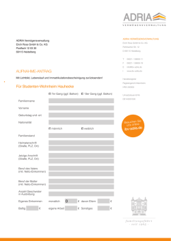 Jetzt bewerben - Studentenwohnheim Heidelberg