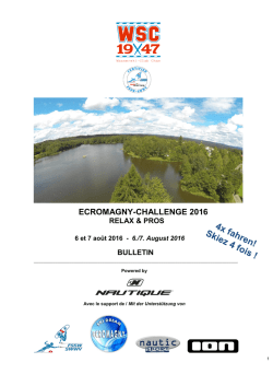 ecromagny-challenge 2016 - F&eacute;d&eacute;ration Suisse de Ski nautique et