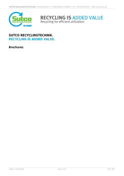 PDF: Sutco RecyclingTechnik GmbH