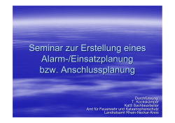 Alarm und Einsatzplanung der Gemeinde - Rhein-Neckar