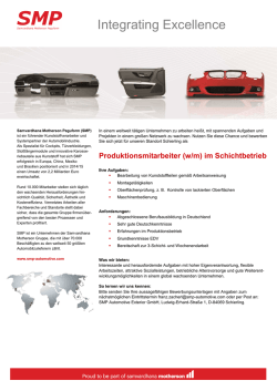 Produktionsmitarbeiter (w/m)