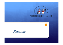 Elternrat - Primarschule Tafers