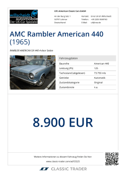 8.900 EUR - Classic Trader