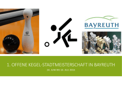 1. offene kegel‐stadtmeisterschaft in bayreuth